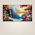 Quadro Decorativo Paisagem Cascata no Mar com Pôr do Sol Bordado 6247 - Imagem 3