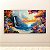 Quadro Decorativo Paisagem Cascata no Mar com Pôr do Sol Bordado 6247 - Imagem 2