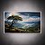 Quadro Decorativo Paisagem com Árvore Solitária Vale e Montanhas Verdes 6244 - Imagem 3