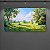 Quadro Decorativo Paisagem de Campo Ensolarado Árvores e Céu Azul 6237 - Imagem 2