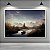 Quadro Decorativo Paisagem de Montanha Nevada Barco no Lago ao Entardecer 6258 - Imagem 1