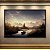 Quadro Decorativo Paisagem de Montanha Nevada Barco no Lago ao Entardecer 6258 - Imagem 4