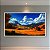Quadro Decorativo Paisagem de Outono Montanhas Nevadas e Chalé Rústico 6214 - Imagem 2