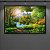 Quadro Decorativo Paisagem Floresta Encantada Sol e Lago Místico 6209 - Imagem 5