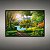 Quadro Decorativo Paisagem Floresta Encantada Sol e Lago Místico 6209 - Imagem 1