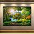 Quadro Decorativo Paisagem Floresta Encantada Sol e Lago Místico 6209 - Imagem 4