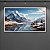 Quadro Decorativo Paisagem Invernada Montanhas Nevadas e Rio Congelado 6242 - Imagem 2