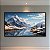 Quadro Decorativo Paisagem Invernada Montanhas Nevadas e Rio Congelado 6242 - Imagem 3