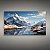 Quadro Decorativo Paisagem Invernada Montanhas Nevadas e Rio Congelado 6242 - Imagem 5