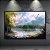 Quadro Decorativo Paisagem Lagoa Árvores Amarelas Floresta e Céu Nublado 6205 - Imagem 4