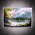 Quadro Decorativo Paisagem Lagoa Árvores Amarelas Floresta e Céu Nublado 6205 - Imagem 5