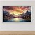 Quadro Decorativo Paisagem Montanhas ao Pôr do Sol e Lago Serena 6218 - Imagem 1