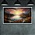 Quadro Decorativo Paisagem Montanhas ao Pôr do Sol e Lago Sereno 6223 - Imagem 1