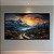 Quadro Decorativo Paisagem Montanhas Nevadas e Pôr do Sol Dourado 6277 - Imagem 3