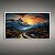 Quadro Decorativo Paisagem Montanhas Nevadas e Pôr do Sol Dourado 6277 - Imagem 5