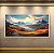 Quadro Decorativo Paisagem Montanhas Nevadas Outono Lago e Vales 6256 - Imagem 2