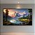 Quadro Decorativo Paisagem Montanhas Nevadas Rio e Pôr do Sol Alpine 6264 - Imagem 2