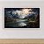 Quadro Decorativo Paisagem Montanhas Nevadas Rio Floresta Outonal e Céu Estornado 6240 - Imagem 5
