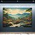 Quadro Decorativo Paisagem Montanhas Nevadas Vale Verde e Rio Sereno 6263 - Imagem 2