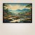 Quadro Decorativo Paisagem Montanhas Nevadas Vale Verde e Rio Sereno 6263 - Imagem 1