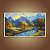 Quadro Decorativo Paisagem Montanhas Vale Rio e Árvores Outono 6272 - Imagem 4