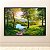 Quadro Decorativo Paisagem Natural Amanhecer no Lago e Árvores Floridas 6210 - Imagem 4