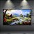 Quadro Decorativo Paisagem Natural Chalé Ribeirinho e Montanhas ao Sol 6201 - Imagem 5