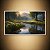 Quadro Decorativo Paisagem Natural Rio Montanhas e Margaridas ao Sol 6221 - Imagem 5