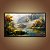 Quadro Decorativo Paisagem Outonal Rio Floresta e Montanhas Nebulosas 6259 - Imagem 4