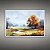 Quadro Decorativo Paisagem Outonal Rio Árvore Laranja Aquarela 6265 - Imagem 5