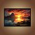 Quadro Decorativo Paisagem Pôr do Sol Lago Montanhas e Floresta 6243 - Imagem 3