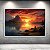Quadro Decorativo Paisagem Pôr do Sol Lago Montanhas e Floresta 6243 - Imagem 5