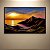 Quadro Decorativo Paisagem Pôr do Sol Montanhas e Lago Dourado 6257 - Imagem 1