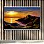 Quadro Decorativo Paisagem Pôr do Sol Montanhas e Lago Dourado 6257 - Imagem 4