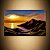Quadro Decorativo Paisagem Pôr do Sol Montanhas e Lago Dourado 6257 - Imagem 3