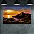 Quadro Decorativo Paisagem Pôr do Sol Montanhas e Lago Dourado 6257 - Imagem 2