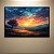 Quadro Decorativo Paisagem Pôr do Sol Árvore Solitária e Montanhas 6251 - Imagem 3