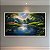 Quadro Decorativo Paisagem Rio na Floresta Luz do Sol e Lírio d'Água 6267 - Imagem 1