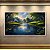 Quadro Decorativo Paisagem Rio na Floresta Luz do Sol e Lírio d'Água 6267 - Imagem 2