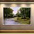 Quadro Decorativo Paisagem Rio na Floresta Verde e Montanha ao Sol 6266 - Imagem 1
