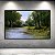 Quadro Decorativo Paisagem Rio na Floresta Verde e Montanha ao Sol 6266 - Imagem 5