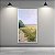 Quadro Decorativo Paisagem Rural Campo Amarelo e Árvores ao Entardecer 6200 - Imagem 1
