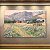 Quadro Decorativo Paisagem Rural com Montanhas, Vila e Cavalos na Fazenda 6269 - Imagem 2