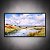 Quadro Decorativo Paisagem Rural Rio Voo de Pássaros e Céu Azul 6217 - Imagem 4