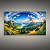 Quadro Decorativo Paisagem ValE Verde Com Montanhas e Céu Panorâmico 6253 - Imagem 3