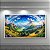 Quadro Decorativo Paisagem ValE Verde Com Montanhas e Céu Panorâmico 6253 - Imagem 2
