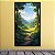 Quadro Decorativo Paisagem Vale Verde Montanhas e Floresta Ensolarada 6233 - Imagem 1