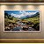 Quadro Decorativo Paisagem Vale Verde Montanhas e Rio Sinuoso 6206 - Imagem 2