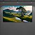 Quadro Decorativo Paisagem Vale Verde Árvore Centenária e Rio ao Pôr do Sol 6216 - Imagem 1