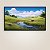 Quadro Decorativo Paisagem Vale Verdejante Rio Córrego e Montanhas Ao Fundo 6262 - Imagem 2